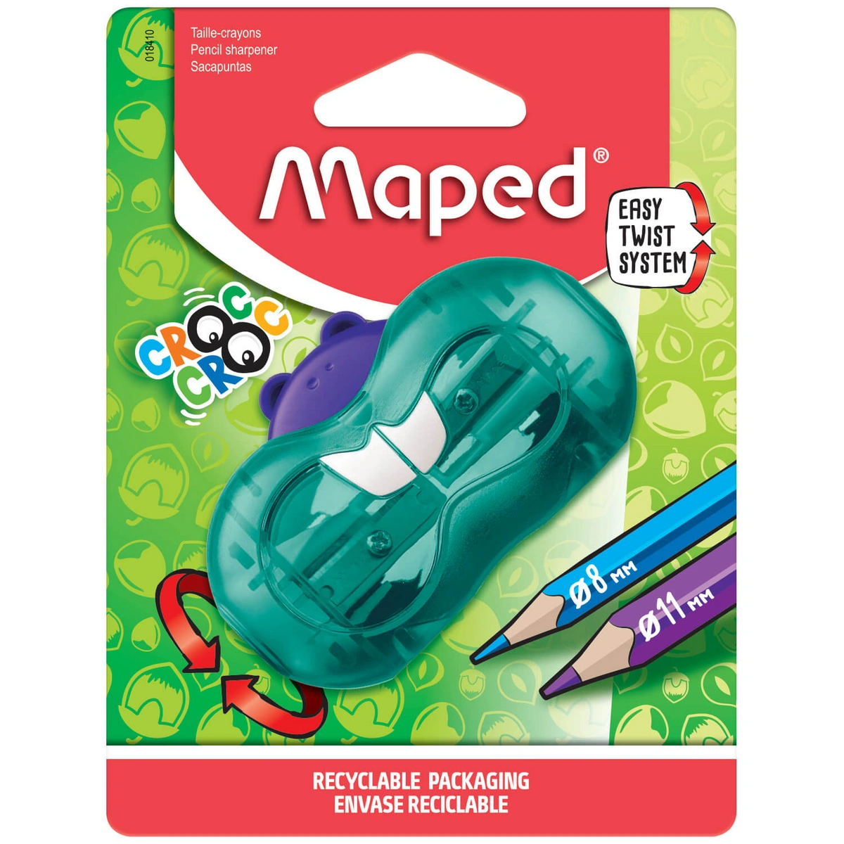 Temperówka Croc Croc Twist 2 otwory niebieska