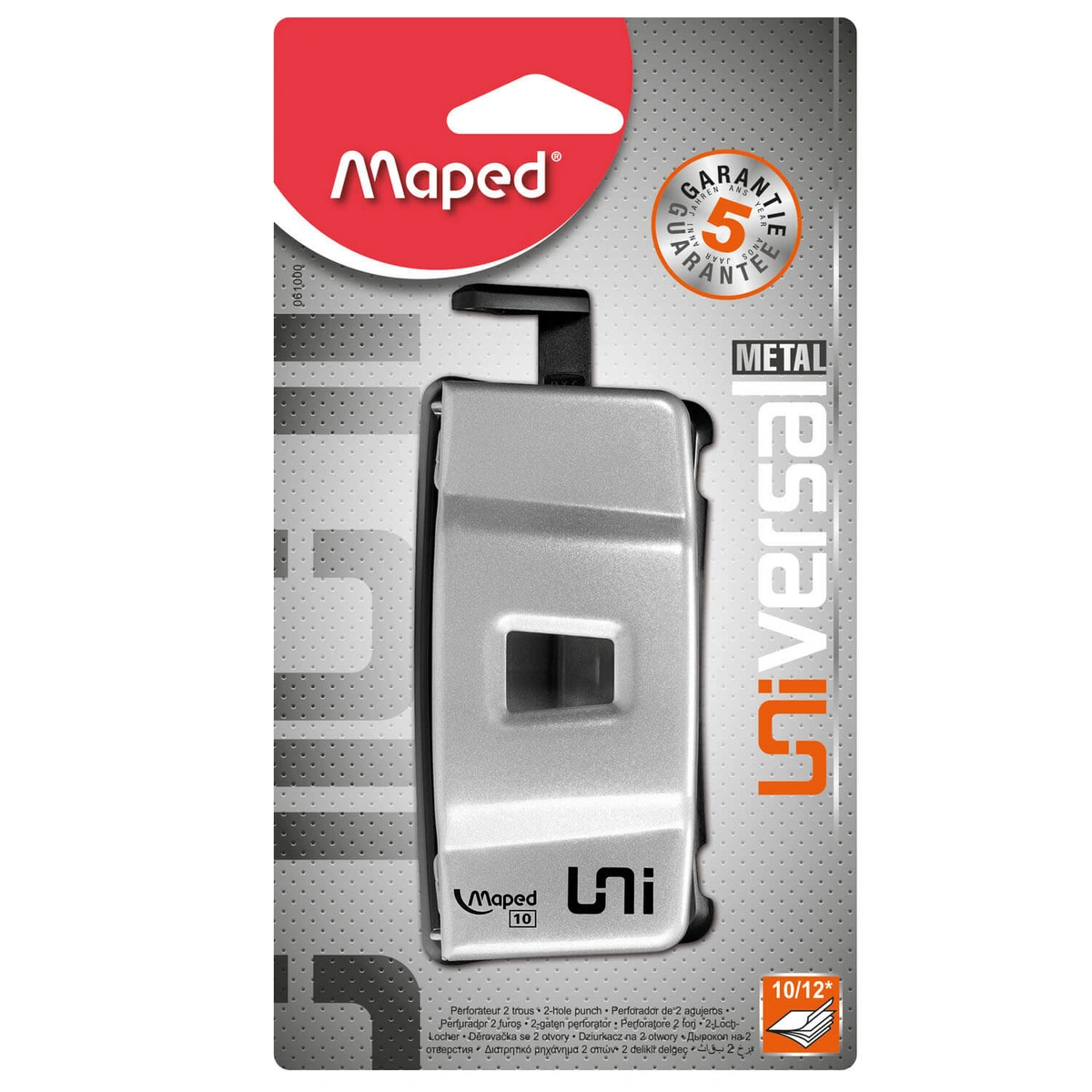 Dziurkacz Universal metal 10/12 kartek