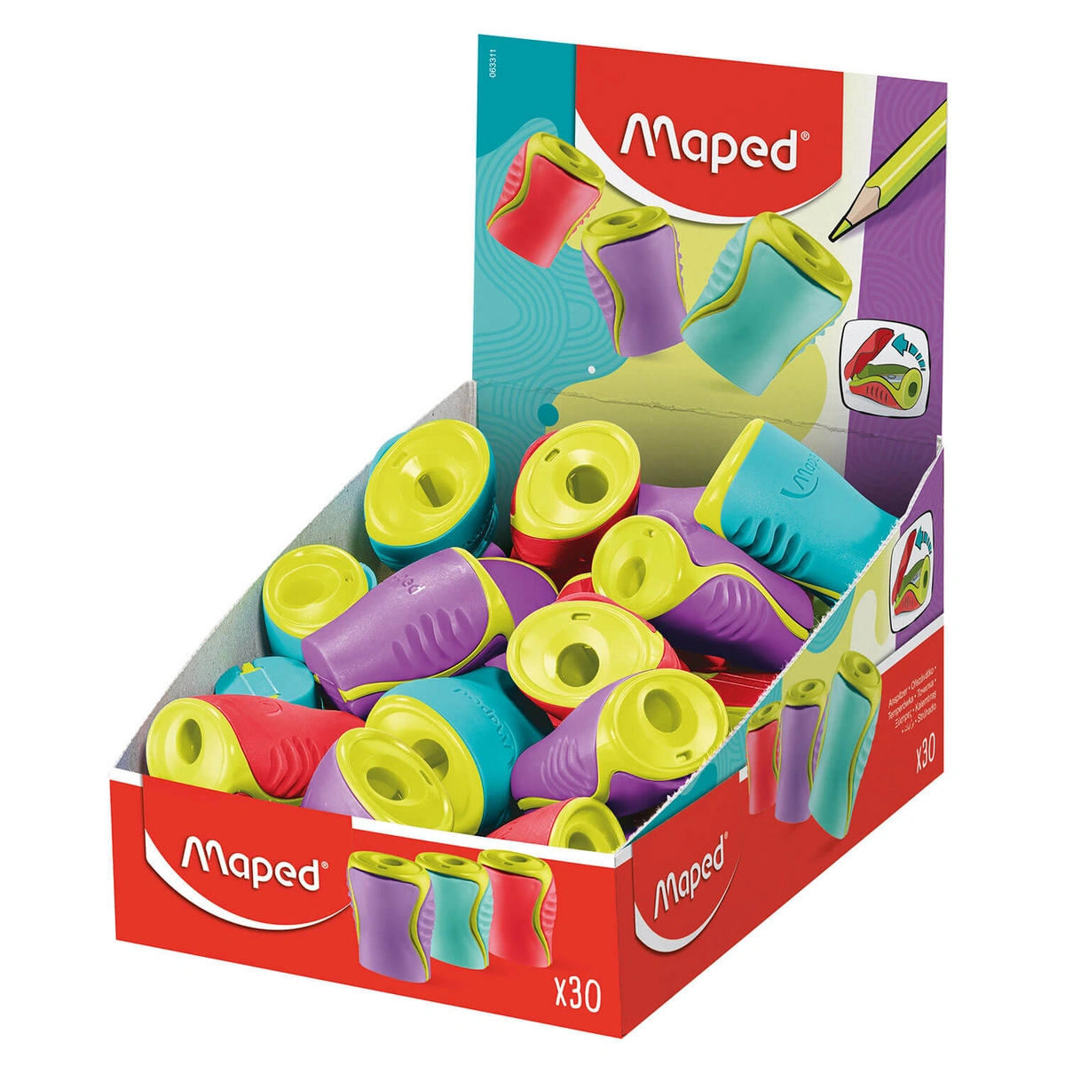 Temperówka Boogy z pojemnikiem 1 otwór