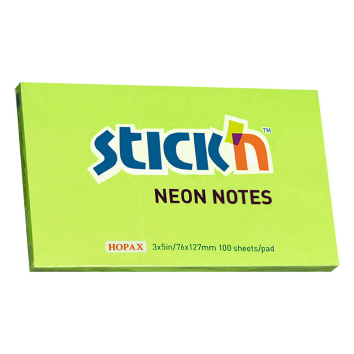 Notes samoprz.127x76mm zielony neon