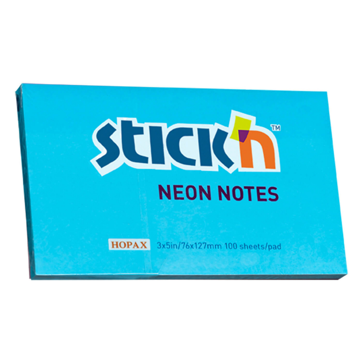 Notes samoprzy.127mmx76mm niebieski neon