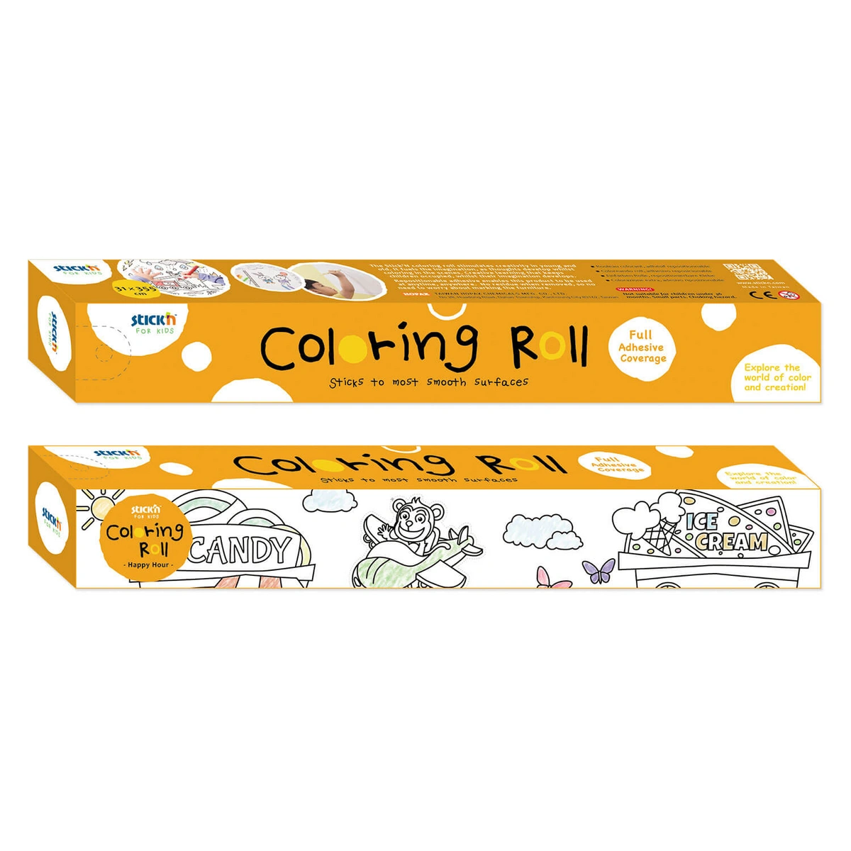 Kolorowanka samoprzylepna w rolce, miasteczko