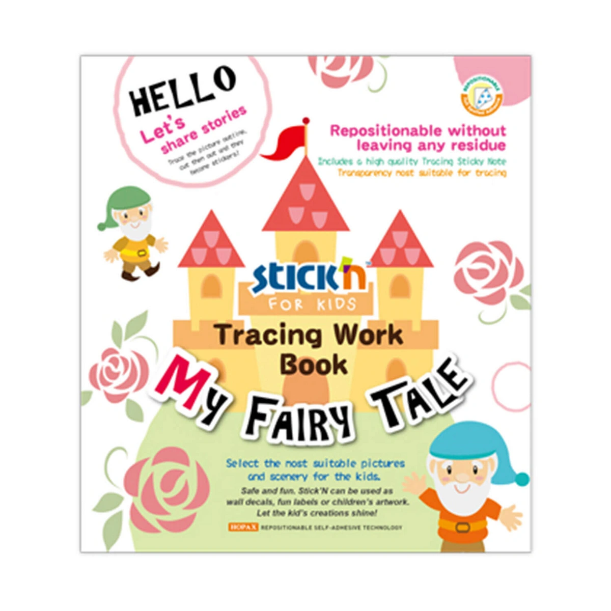 Książeczka do zabawy w tworzenie naklejek, moja bajka