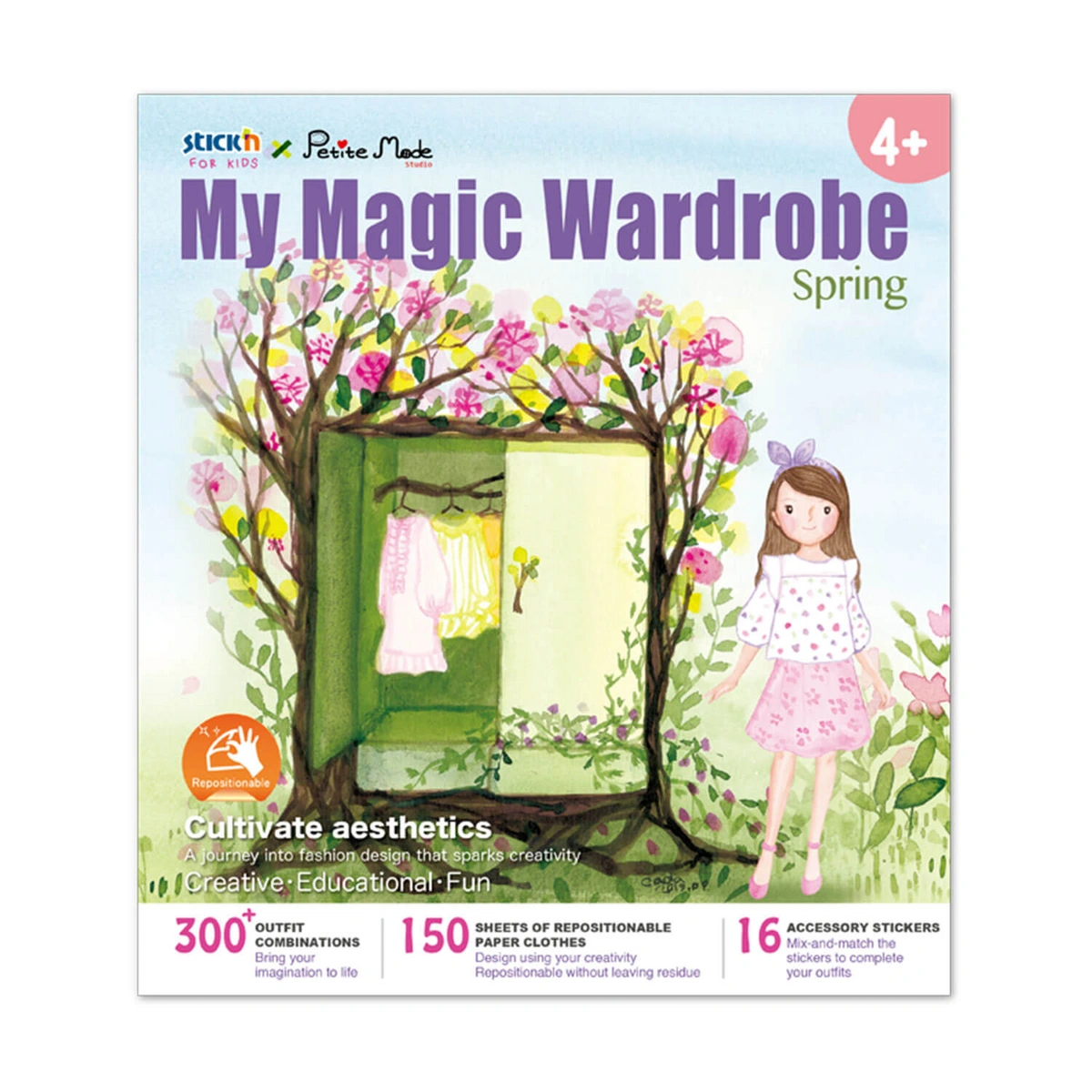 Książka do zabawy moja magiczna garderoba wiosna