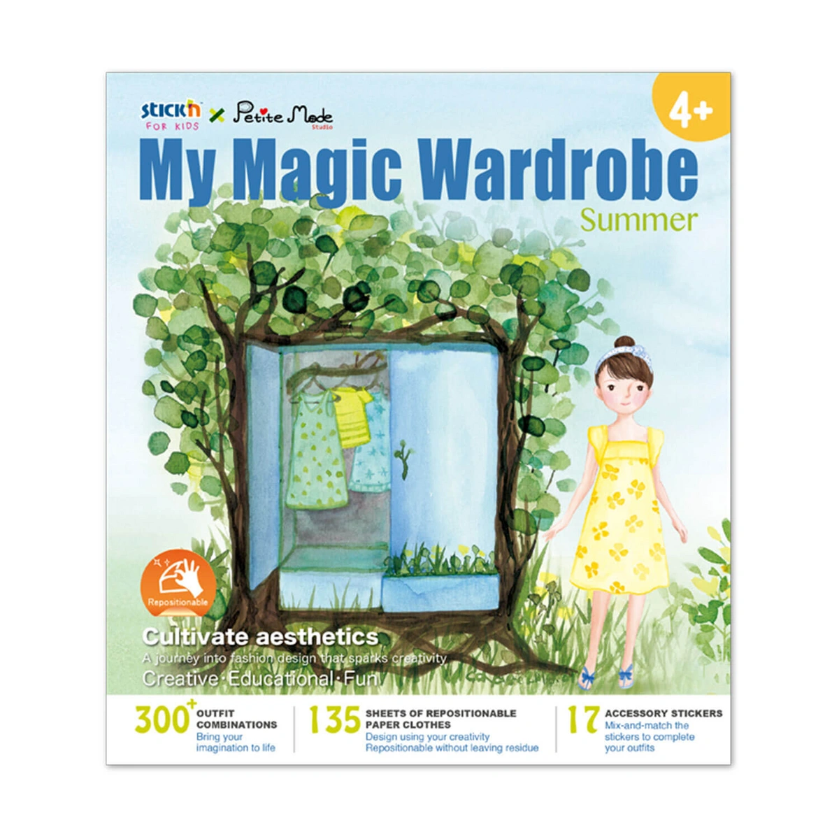 Książka do zabawy moja magiczna garderoba lato