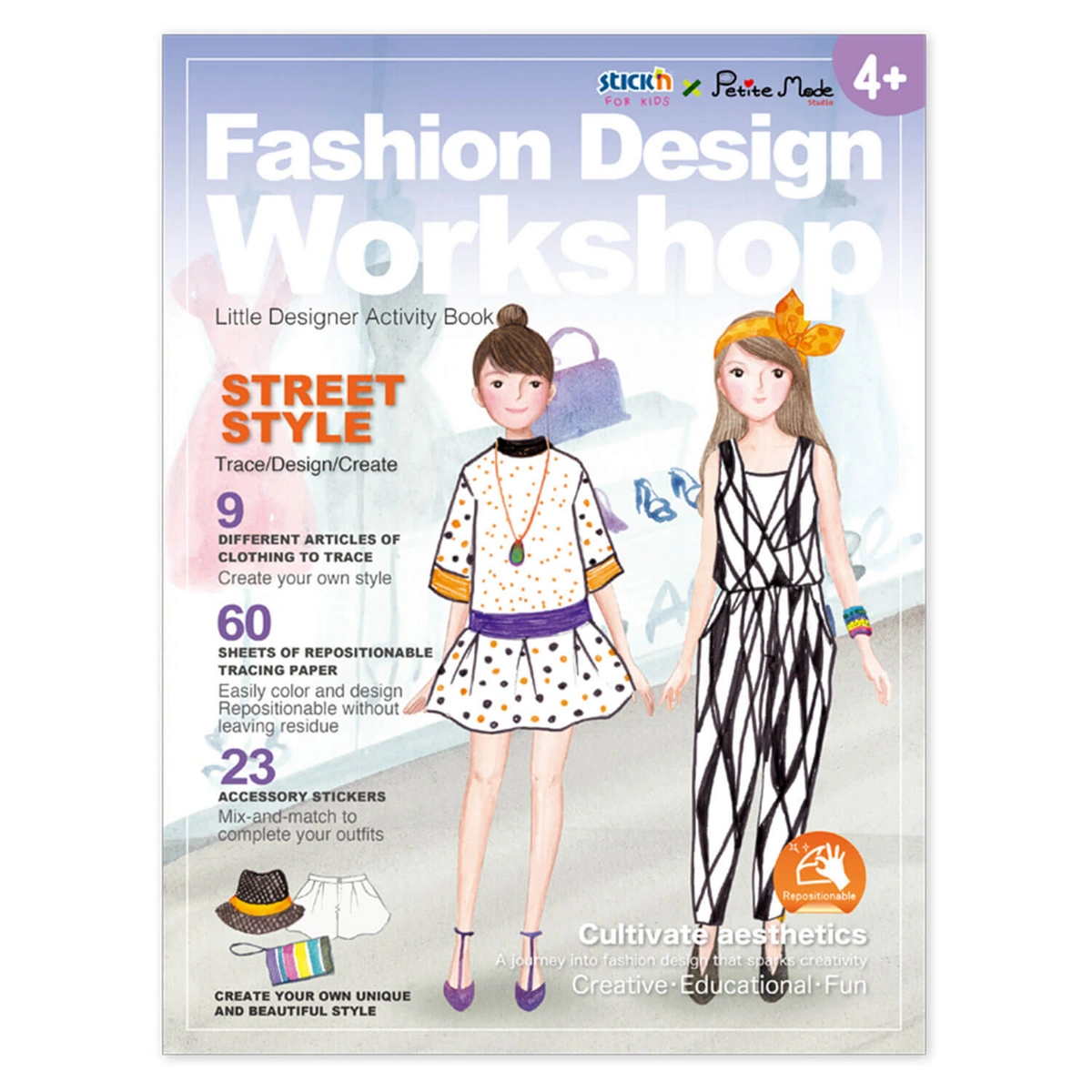 Książka do zabawy zaprojektuj strój miejski styl