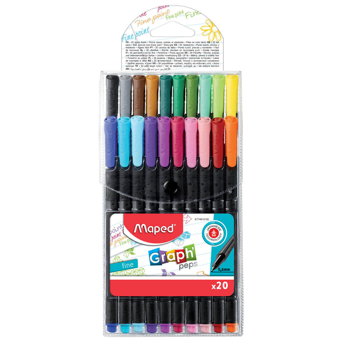 Cienkopis Graph Peps 20 szt etui