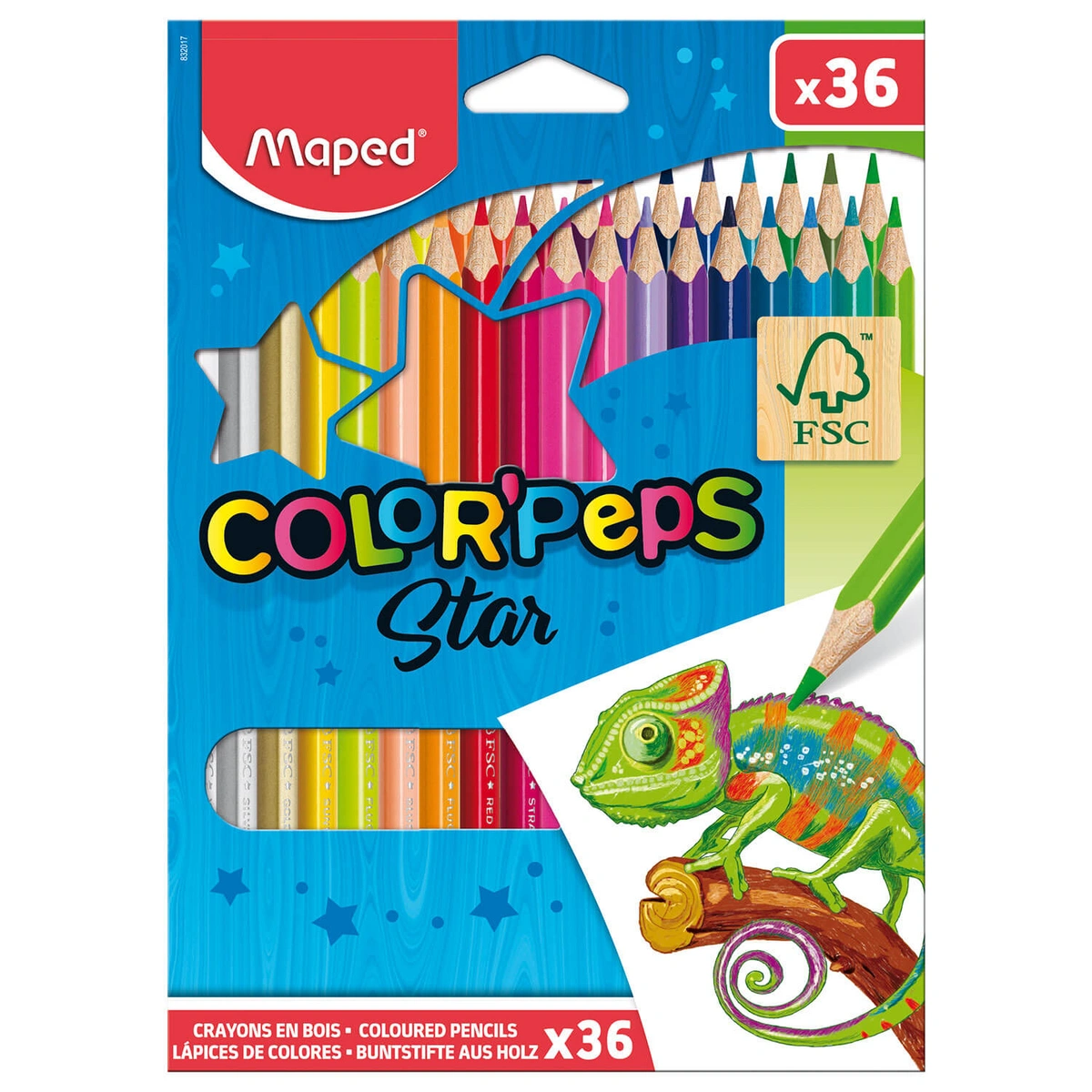 Kredki Colorpeps trójkątne 36 szt.