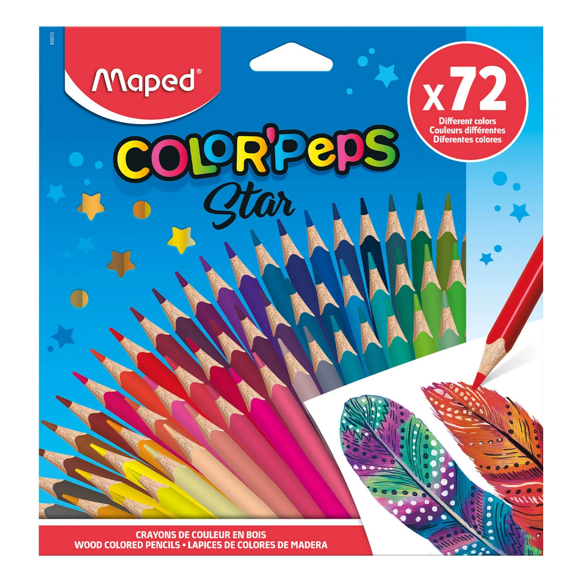 Kredki Colorpeps trójkątne 72 szt pud
