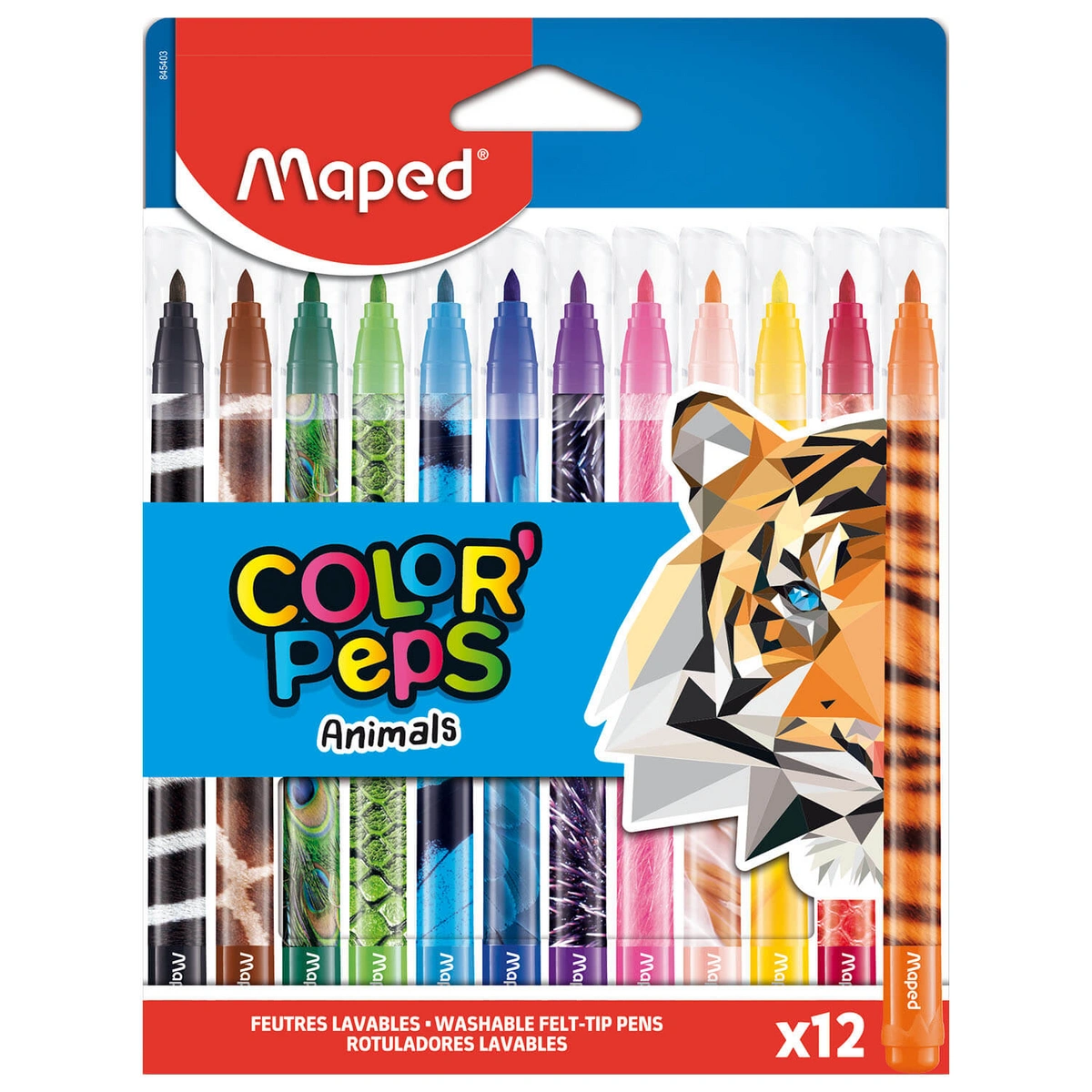 Flamastry Colorpeps Animals 12 szt.