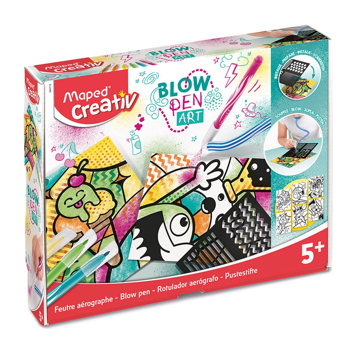 Creativ flamastry dmuchane Blowpen Art Pop’art