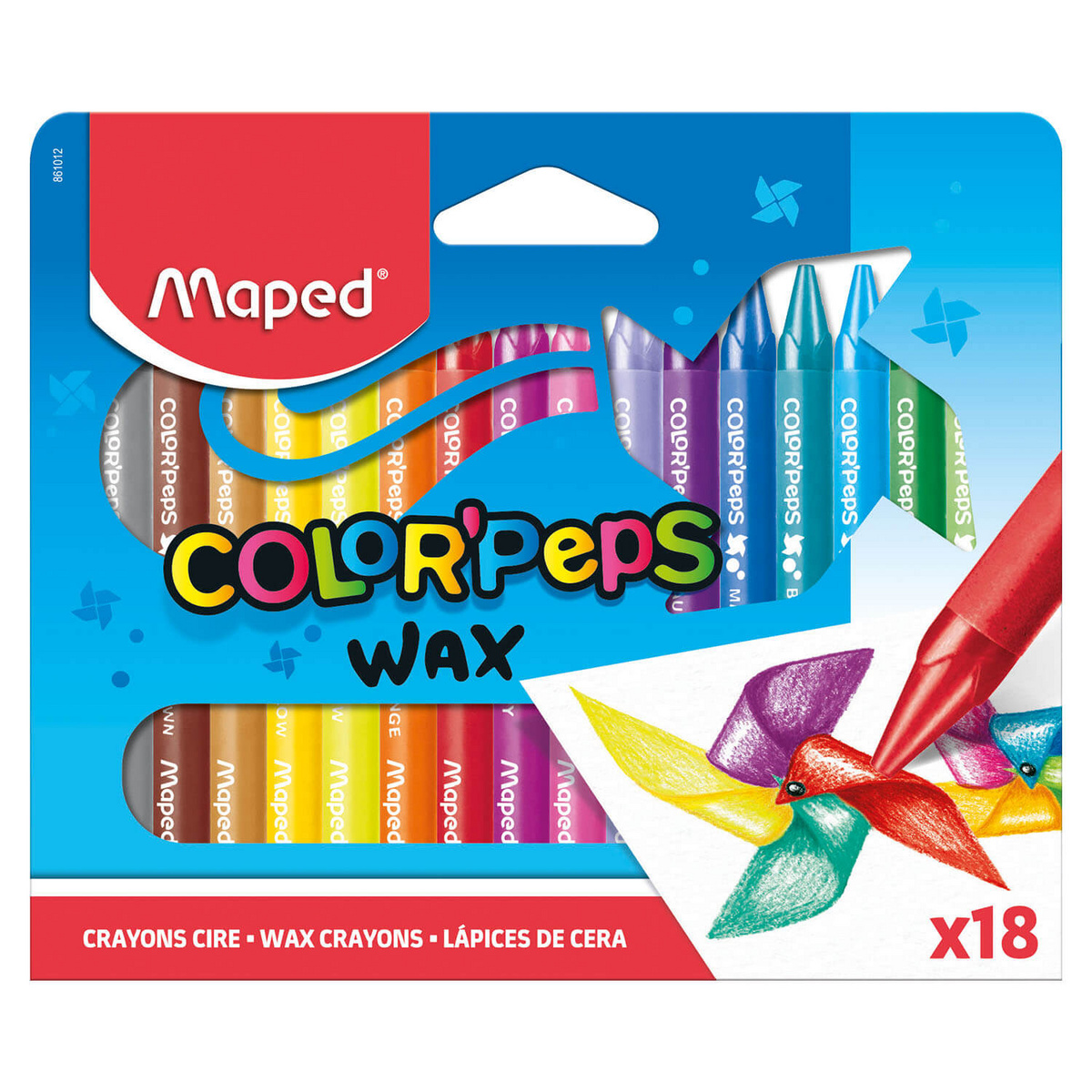 Kredki Colorpeps świecowe 18 szt