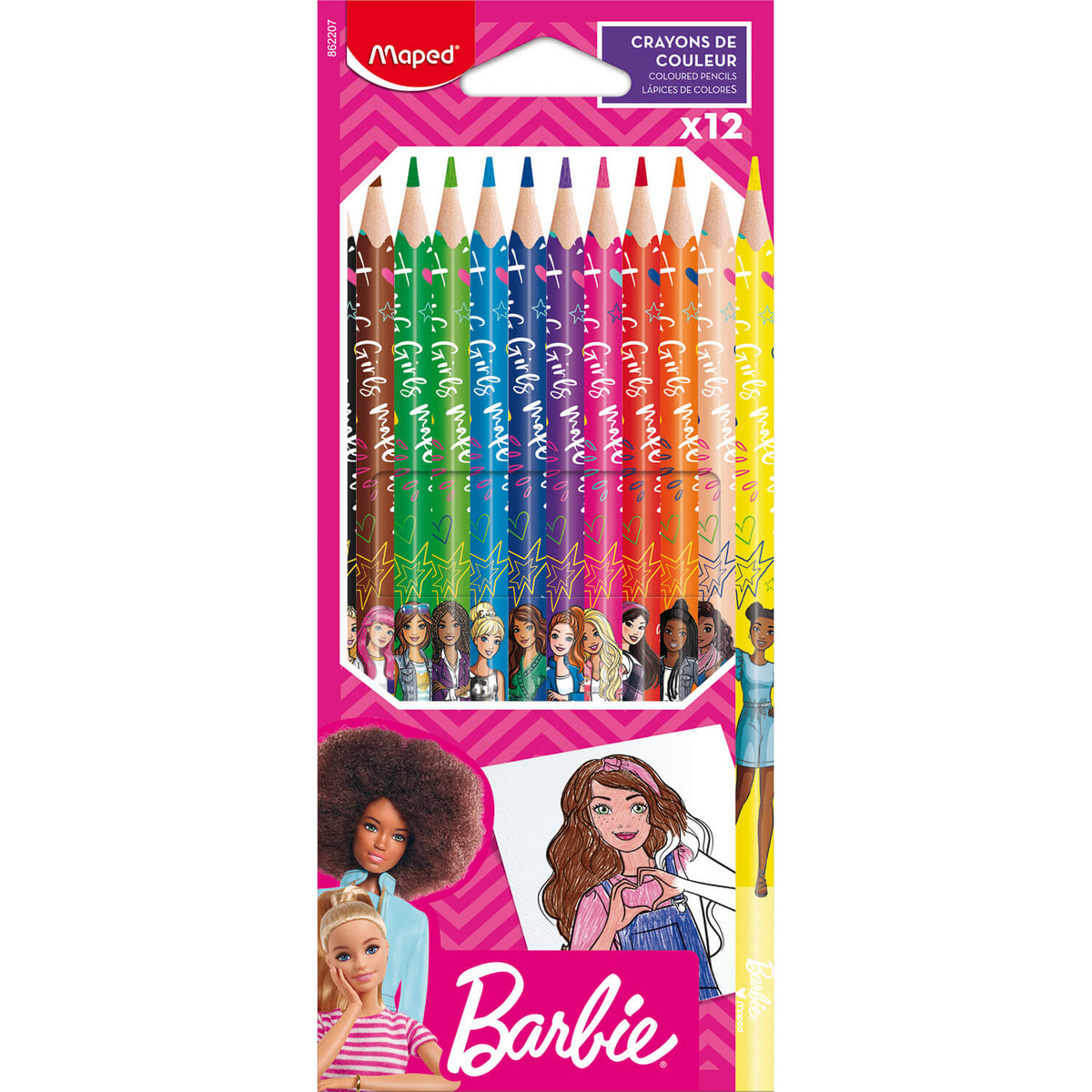 Kredki Barbie 12 szt