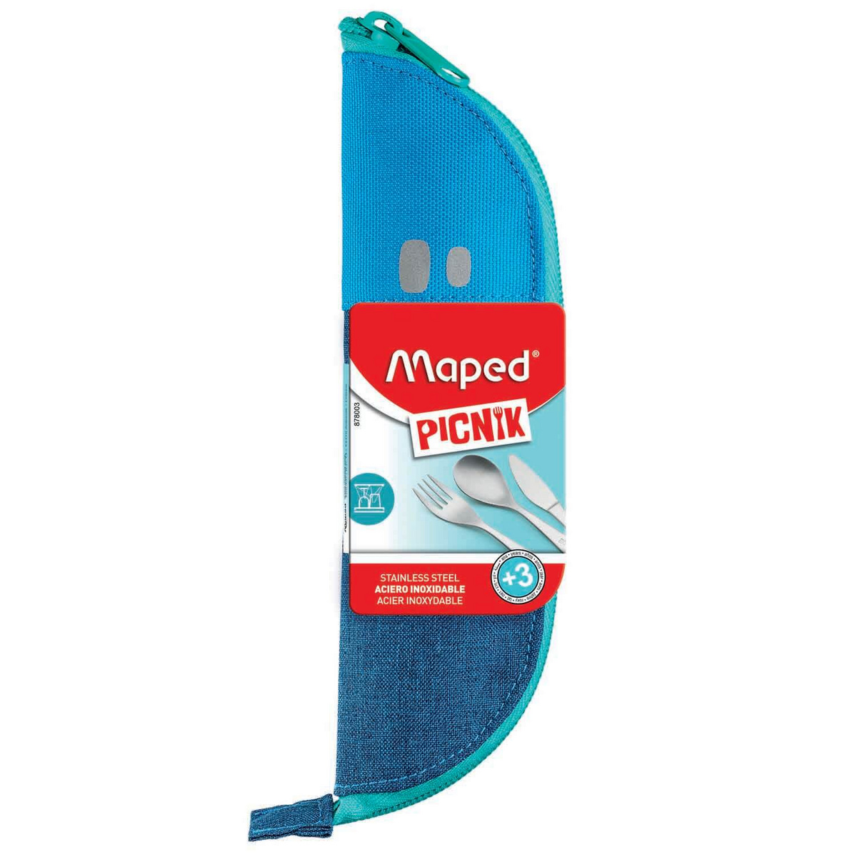 Sztućce Picnik Concept Kids w niebieskim etui
