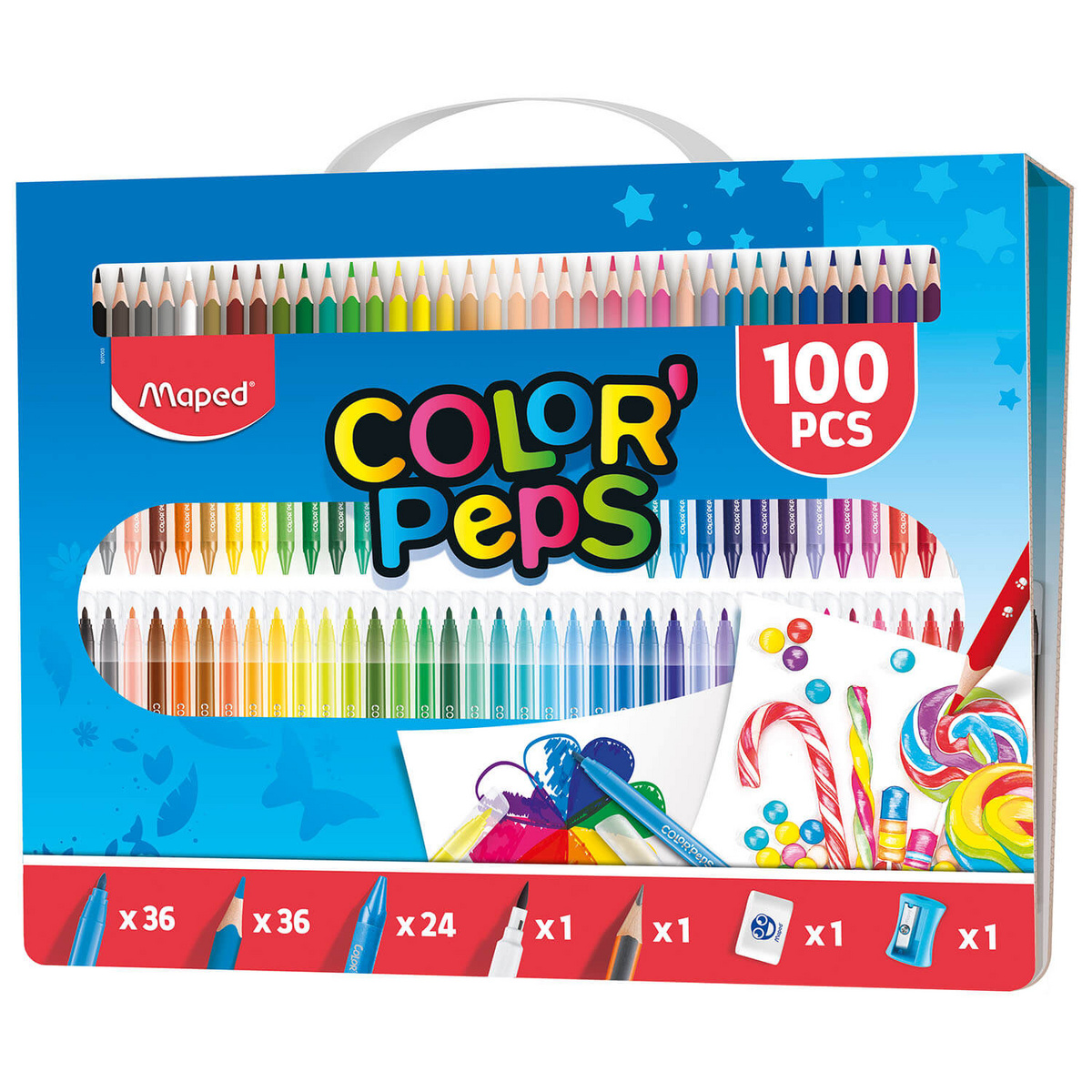 Zestaw artystyczny Color’Peps do malowania 100 elementów