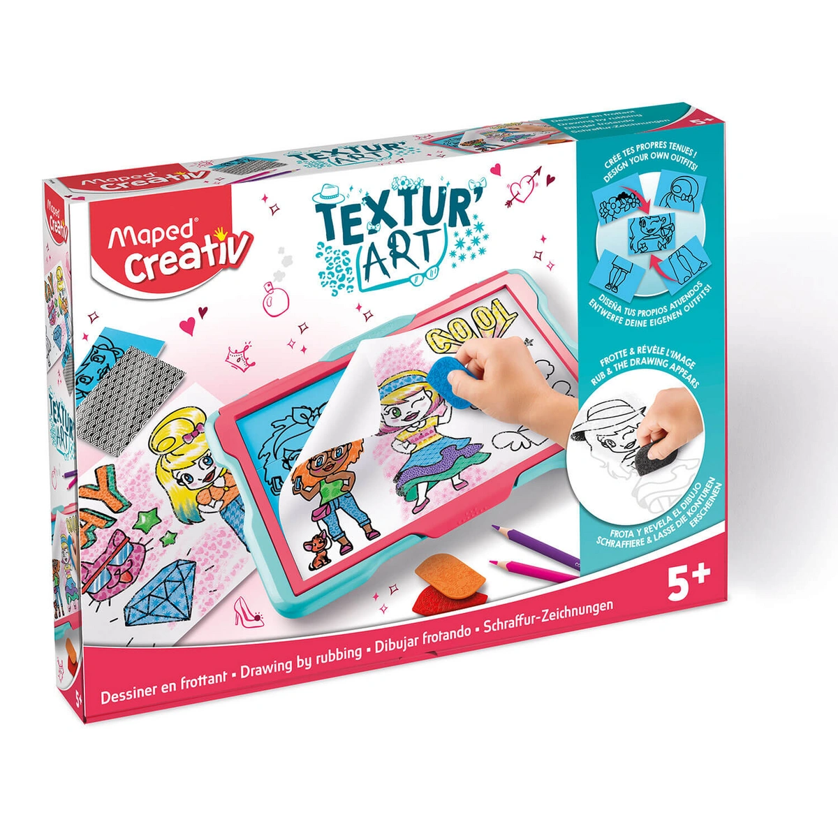 Creativ tablica Textur’Art fashion odrysowywanie/teksturowanie