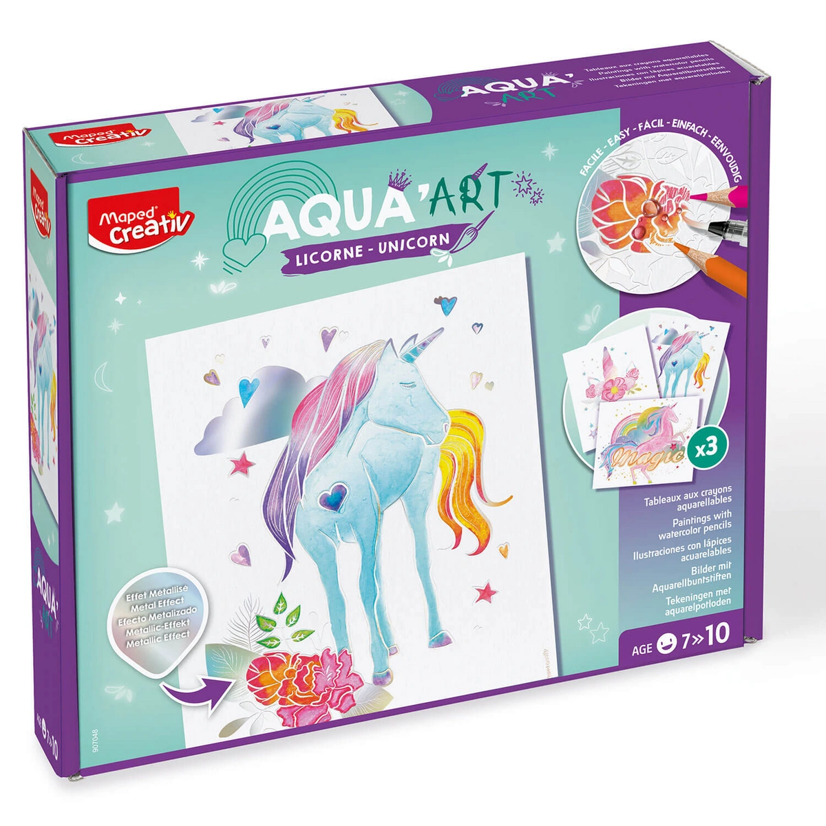 Creativ Aqua Art  - obrazy akwarelowe motyw jednorożec
