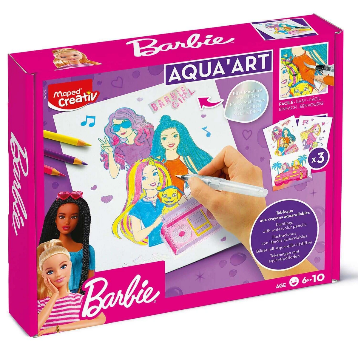 Creativ Aqua Art - obrazy akwarelowe motyw Barbie