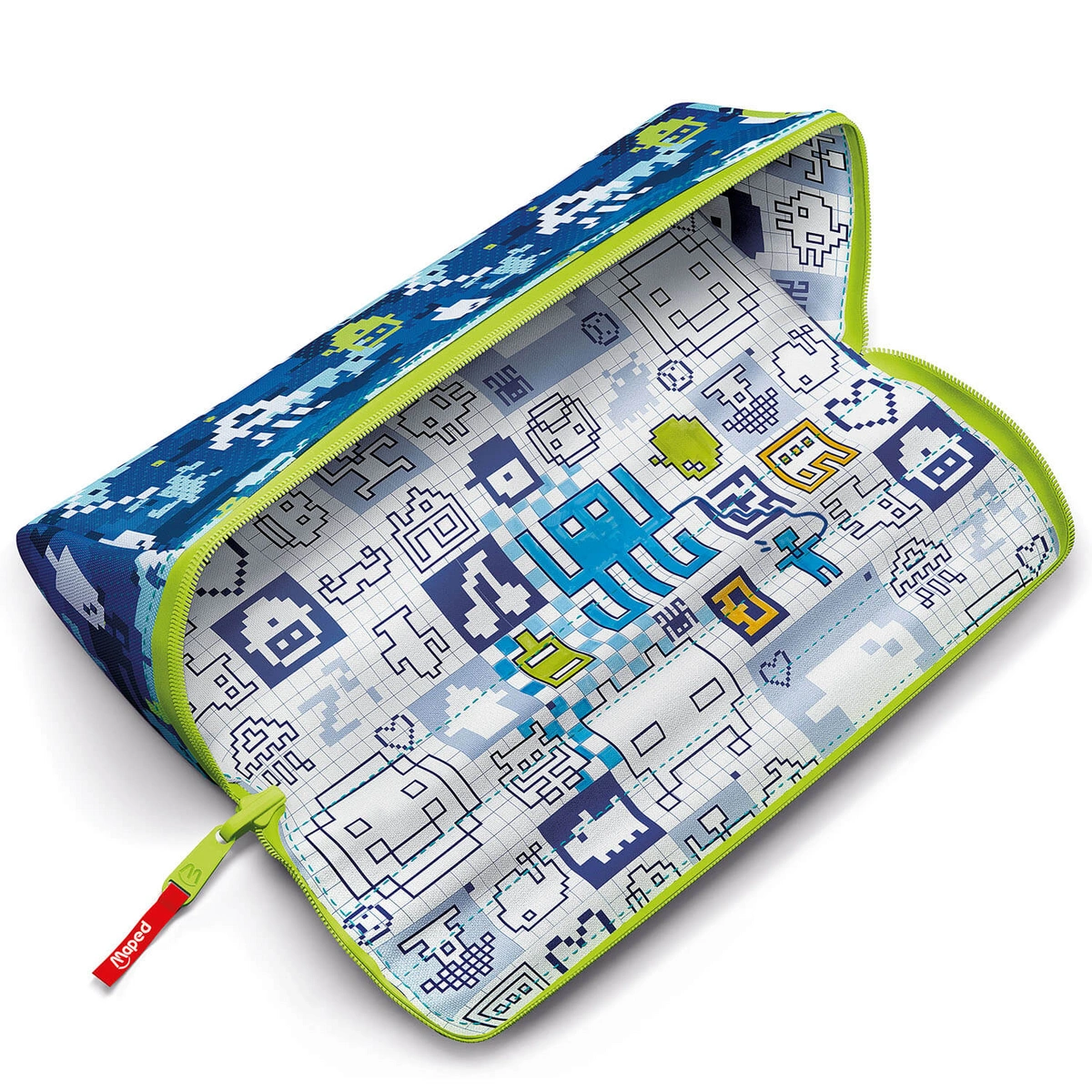 Piórnik do pokolorowania Pattern niebieski