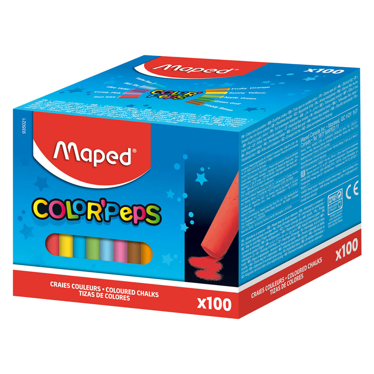 Kreda Colorpeps kolorowa 100 sztuk