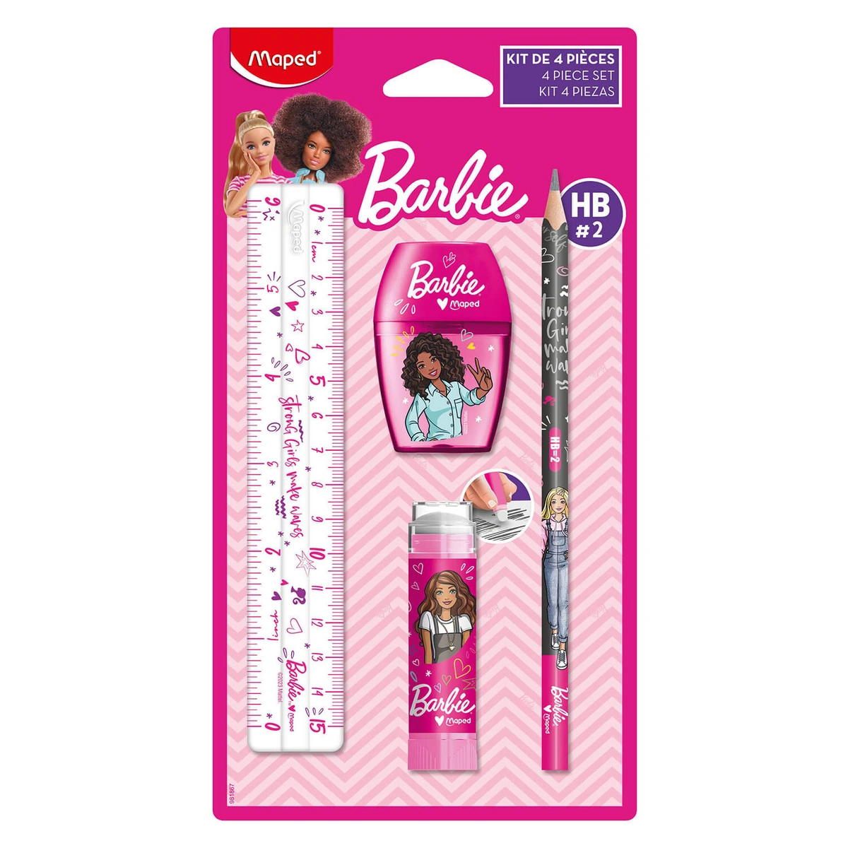 Zestaw art. szkolnych Barbie